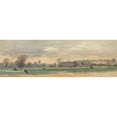 thumbnail image 2 of Thomas Shotter Boys 18x8 Black Ornate Wood Framed Double Matted Museum Art Print Titled - Cumberland Terrace, Regent's Park; a View Looking Toward Gloucester Gate, a Troop of Life Guard, 2 of 5