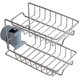 thumbnail image 1 of Stainless Steel Kitchen Sponge Holder Sink Caddy Organizer Soap Brush Liquid Dish Drainer, 1 of 1
