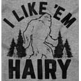 thumbnail image 2 of Like 'Em Hairy Bigfoot Legend Hoax Womens Fitted Plus Size Graphic Tee Brisco Brands 2X, 2 of 5