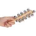 thumbnail image 4 of Wooden Bell Stick, Cognitive Training Handle Bell Stick Clear Sound  For Schools, 4 of 8