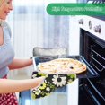 thumbnail image 2 of Yayeee Pot Holders Kitchen Heat Resistant with Pocket 7"x9.8" Cotton Oven Cooking Hot Pads, Green Flower Pattern, 2 of 7