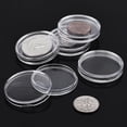 thumbnail image 5 of 200pcs 25 Mm Coin Holder Capsules Clear Round Plastic Coin Container Case, 5 of 5