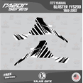 thumbnail image 3 of Kalair GFX Graphics Kit for Yamaha ATV BLASTER YFS 200 (1988-2002) Razor Series, 3 of 5