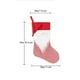thumbnail image 3 of Media Navideñas, Diseño Bordado Personalizado, Patrón Tradicional de Punto Rojo y Blanco, Decoración Navideña para El Hogar, Ambiente Acogedor Invernal, Bolsa de Regalo Grande, 1 Pieza, 3 of 4