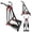 Black, variant on Air Walk Elliptical Machine - Foldable Cardio Cross Trainer Glider for Full-Body Low-Impact Exercise with LCD Display Ideal for Home Gym,Pink
