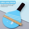 thumbnail image 3 of Pickleball Paddle Set Of 2, Racket Game For Kids, Sport Game Wooden Racket With 5 Feather Ball Base + Bag, 3 of 5
