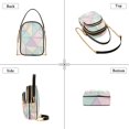 thumbnail image 3 of FORMRS Crossbody Bag for Women Quilted Travel Shoulder Cell Phone Purse with Chain Strap Handbag, Purple Geometric, 3 of 7