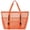 Orange, variant on Large Mesh Beach Tote Bag Waterproof Sandproof, Zippered Pool Bag for Towels Toys Snacks, Family Vacation Travel Essentials Summer Accessory Carryall with Pockets 26x15.7 Inch