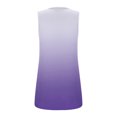 thumbnail image 4 of asdoklhq 2026 Summer Fall Womens Tops under $5 Women's Fashion Solid Color Square-neck Comfortable Loose T-Shirt Sleeveless Blouse Casual Tops Purple XXL, 4 of 4