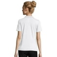 thumbnail image 3 of Hanes X-Temp Women's Performance Polo Shirt White XL, 3 of 3