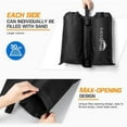 thumbnail image 2 of EAGLE PEAK Weight Bag Set Sand-Fill Bags for Use with Pop Up Canopy Legs 4pcs Per Pack (Black), 2 of 6