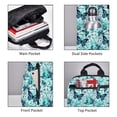 thumbnail image 4 of Naloa Blue Floral with Butterflies Print Lightweight DayBackpack Suitable for school, work, shopping, travel, etc., 4 of 5