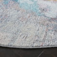 thumbnail image 3 of SAFAVIEH Phoenix Kimberly Abstract Area Rug, Ivory/Grey, 6'7" x 6'7" Round, 3 of 8