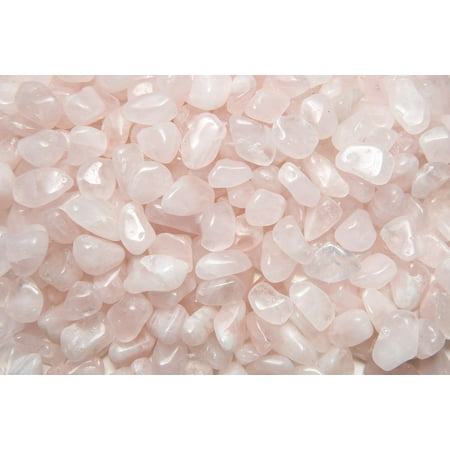- Fantasia Crystal Vault: 1 lb Rose Quartz Tumbled Stones - Small - 0.75