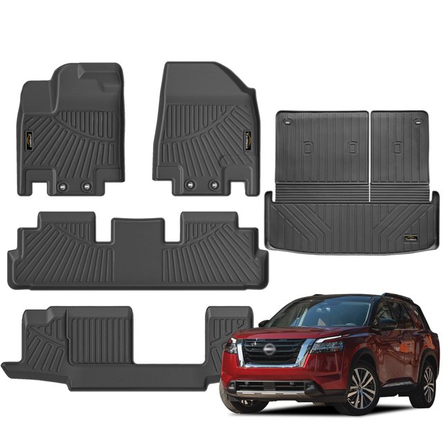 Alfombrillas personalizadas para Nissan Pathfinder de 7 a 8 plazas para Nissan Pathfinder, 2025
