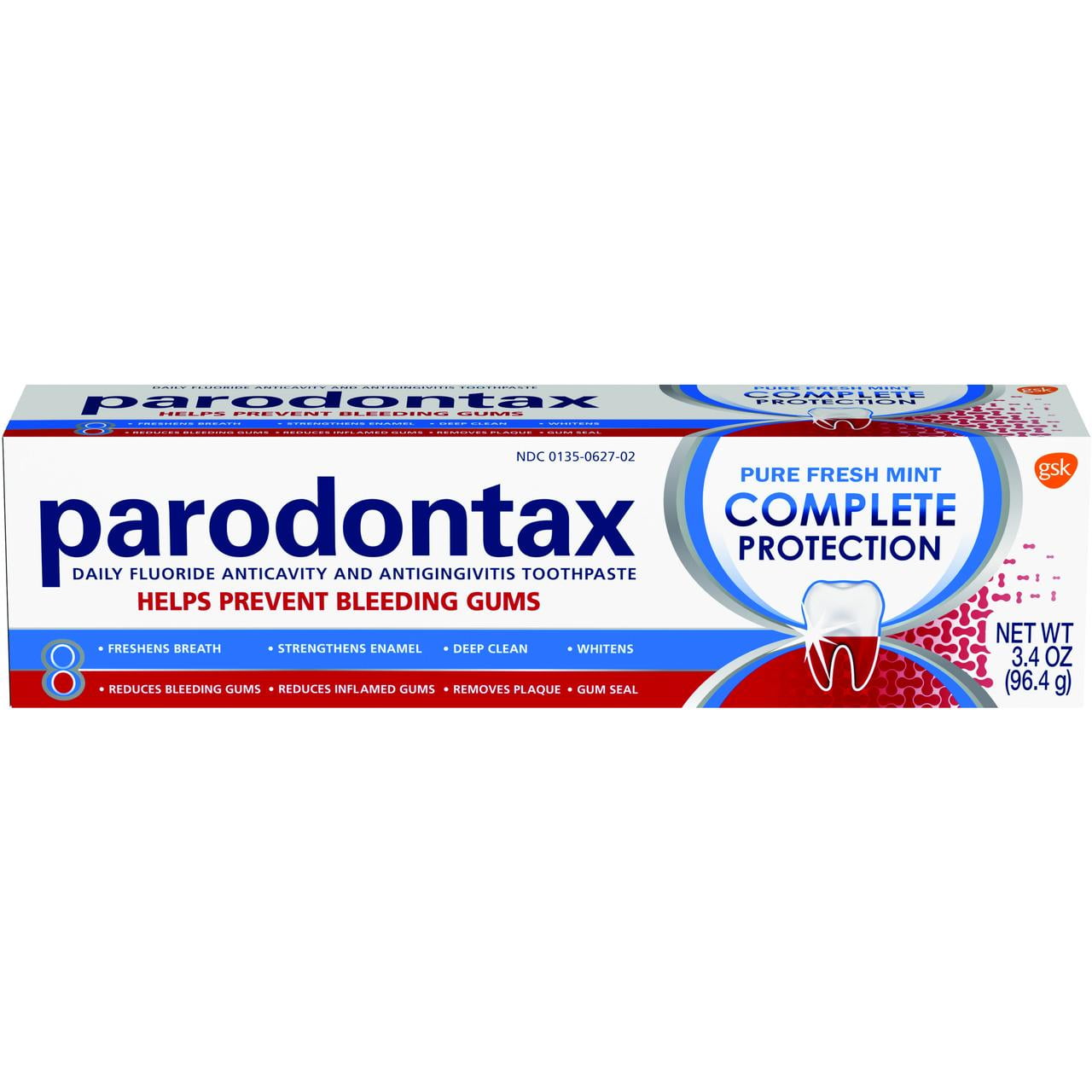 parodontax Complete Protection Toothpaste for Bleeding Gums, Pure Fresh