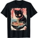 thumbnail image 1 of Cat Ramen Noodle Japanese Anime Manga Ramen Kawaii Cat Camiseta, 1 of 2