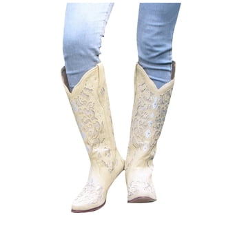 New western cowboy cowgirl boots approximately 3.5\