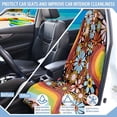 thumbnail image 3 of KUIFORTI Waterproof Car Seat Sweat Protector, Washable Retro Floral Towel Seat Coverfor Athletes, Gym, Yoga, Beach, All-Fit for Cars, SUVs and Trucks, 3 of 7