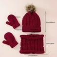 Clearance Scarf ,Hat,& Gloves Winter Kids Hat Scarf Glove Set Knit