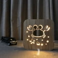 thumbnail image 2 of DPTALR Wood 3D Three-dimensional Night Light Animal Decoration Atmosphere Gift Light, 2 of 4