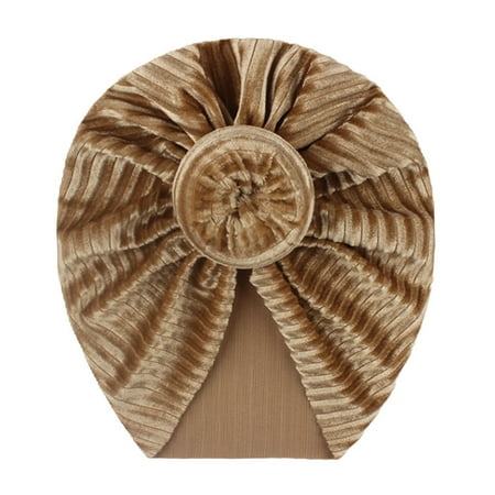 

Dadaria Winter Hats for Girls Toddler Kids Baby Boys Girls Solid Knotted Hat Beanie Headwear Accessories Beige Boys Girls