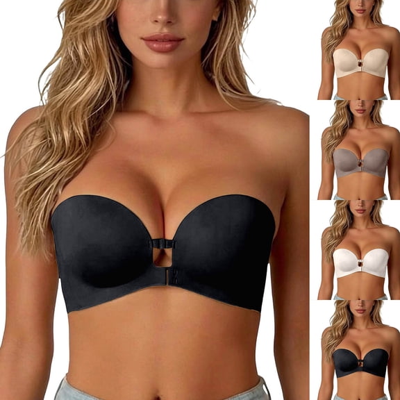 LILIYA Strapless Bras for Women Plus Size Seamless Tube Top Bralette Comfy Stretchy Stylish Full Coverage Wireless Padded Top Non- Tube Top Bra 2026