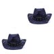 thumbnail image 2 of Sombrero de paja de vaquero Minnieouse para Mujer protección solar ala ancha, 2 of 6
