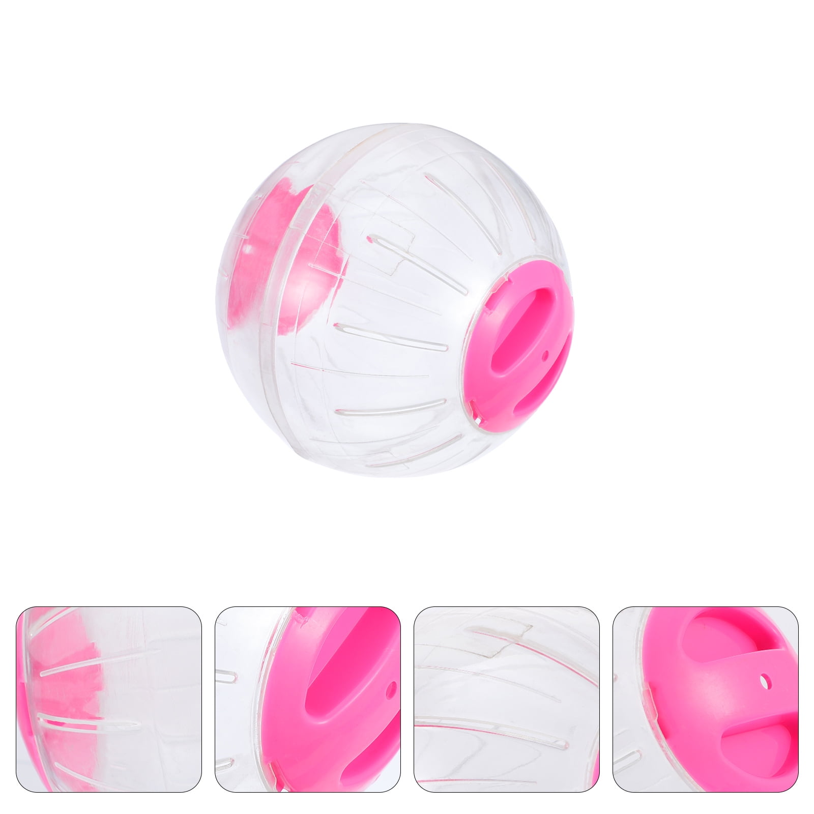 HAMPPLIES Small Pink Hamster Exercise Ball for Cage Use Provides Fun and Fitness Activity