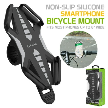 Bike Phone Mount, Universal Bicycle Holder Mount for Apple iPhone X, 8 Plus, 8, Samsung Galaxy Note 8 and More - by
