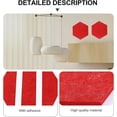 thumbnail image 6 of NOGIS 6 Pcs Self Adhesive Felt Bulletin Board Tiles, Hexagon Color Felt Pin Board Wall Tiles for Photos, Pictures, Memos (Red), 6 of 7