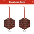 thumbnail image 2 of Cauagu Dancing African Women1 Pattern Acrylic Christmas Pendant,1-Pack Christmas Ornaments Xmas Tree Decor Christmas Décor with Ribbon Cute Tree Hanging for Party Favors-Hexagon, 2 of 7