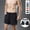 Black, variant on Qulqfy Mens Dress Shorts Summer Quick Dry Black Shorts Elastic Waist Spring Plain Shorts with Pockets for Men L