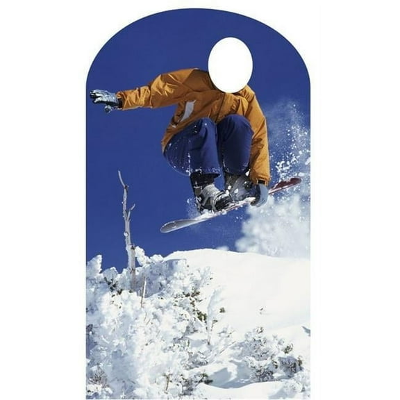 Snowboarder Stand In Life-Size Cardboard Stand-Up