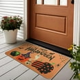 thumbnail image 3 of Happy Halloween Door Mat Fall Pumpkin Doormat for Front Door Indoor Outdoor Non-Slip Home Entryway Front Porch Halloween Decor Rubber Welcome Doormat 30"x17", 3 of 5