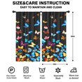thumbnail image 2 of Blackout Kids Curtains,Black Blue Yellow Butterfly Pattern Childrens Insulated Curtains Set Of 2,Bedroom Essentials,Toddler Room Decor 42"x84", 2 of 5