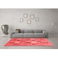 thumbnail image 3 of Ahgly Company Indoor Rectangle Abstract Red Modern Area Rugs, 6' x 9', 3 of 4
