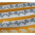 thumbnail image 4 of oneOone Tissu Jersey Viscose Rayé/éléphant & Imprimé Ikat Cheval BTY 60 Pouces de Large, 4 of 4
