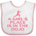 thumbnail image 3 of Inktastic Girls Cute Karate Martial Arts Girls Baby Bib, 3 of 4