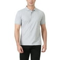 thumbnail image 2 of Nnhblu Men Cotton Short Sleeve Turndown collar Button Blouses Gray XXL, 2 of 9