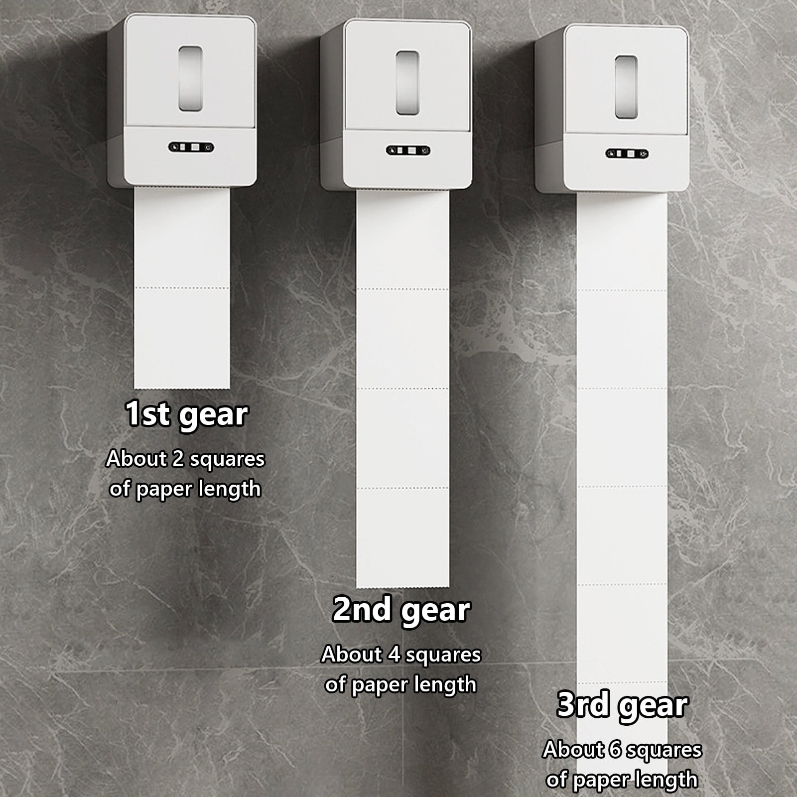 Bzdzmqm under $5 Automatic Tissue Dispenser, Wall Mounted Tissue Box,Intelligent Induction Paper Dispenser,Automatic Toilet Paper Machine,LED Night Light Tissue Holder,Hygienic Bathroom Organizer