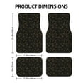 thumbnail image 2 of Gaeub Gold Spiders And Cobwebs Print 4 Pieces Car Floor Mats Car,Universal Car Carpet Mats,Fit for SUV, Vans, Sedans,Trucks, 2 of 6