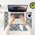 thumbnail image 2 of Sussexhome Large Mouse Pad for Desk - Cotton Mousepad for Desktop, Table, Office Desk Pad - Thin, Light, Portable Laptop Mat for Computer Mice - Machine Washable, Non-Slip, Foldable - 18" x 24", 2 of 8