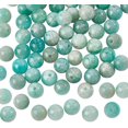 thumbnail image 1 of 64 cuentas de amazonita natural de 6 mm, redondas, color turquesa, para manualidades y creación de bisutería., 1 of 6