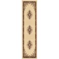 thumbnail image 1 of Unique Loom 3128728 Area Rug, 2 Feet 2 Inch x 8 Feet 2 Inch, Ivory/Brown, 1 of 1