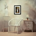 thumbnail image 4 of Madeleine-Jeanne Lemaire 13x18 Black Modern Framed Museum Art Print Titled - Elegant with a Dog, 4 of 5