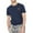 Navy, variant on Mens T-Shirts Sport Letter D Embroidered Short Sleeve Classic Basic T Shirt for Men