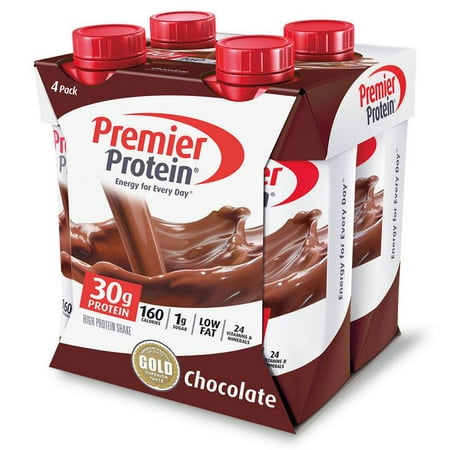 (2 pack) Premier Protein Shake, Chocolate, 30g Protein, 11 Fl Oz, 4 (Best Protein With Bcaa)