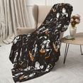 thumbnail image 3 of Fuzoiu Jumping Skull Print Flannel Throw Blanket,Light Weight Warm Decorative,Throw Blanket Cover for Sofa, Couch, Bedroom,Travel-80"x60", 3 of 6