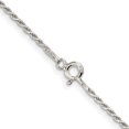 thumbnail image 4 of 925 Sterling Silver 1.5mm Rope Chain Necklace Pendant Charm, 4 of 9